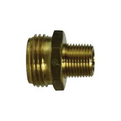Midland Industries 707478-1206 - Rigid Adapter, 3/4" MGH x 3/8" Male NPTF, Brass