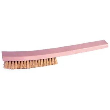WEILER 44076 Plater‘s Brushes 13" 4 X 18 Rows Tampico Wire Curved Wood Handle (12pk)