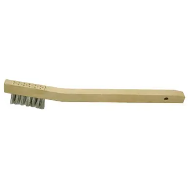 WEILER 44551 Small Hand Scratch Brushes, 3 X 7 Rows, Wood Handle