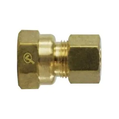 Midland Industries 18159LF - Coupling, 1/2" Compression x 1/2" NPT(F)F, Brass