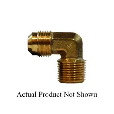 Midland Industries 704049-0608 - 90° Elbow, 3/8" SAE 45° Male Flared x 1/2" MIP, Brass