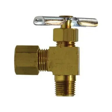 Midland Industries 46013 - Needle Valve, 5/16 x 1/8" Nominal, Compression x MPT, 150 psi Pressure,