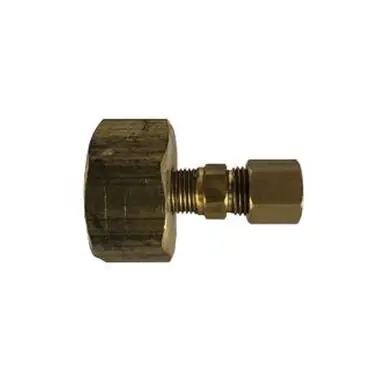 Midland Industries 737422-1206 - Adapter w/ Gasket, 3/4" FGH x 3/8" Compression, Brass