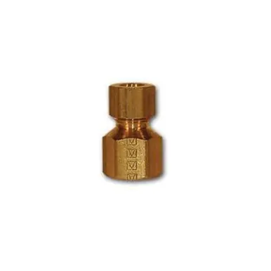 Midland Industries 266X4 - Adapter, 1/4" Compression x 1/8" NPT(F)F, Brass