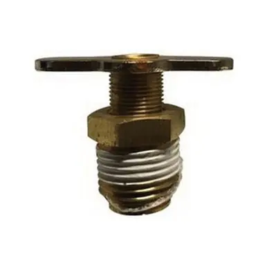 Midland Industries 46087B - Radiator Type External Seat Drain Cock, 3/8" Nominal Pipe, MPT, Brass
