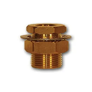 Midland Industries 207ACBH-4S - Bulkhead Anchor Frame Coupling, 1/4" NPT(F)F x 1/4" NPT(F)F