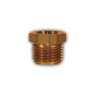Midland Industries 110-84 - Light Pattern Reducer Hex Bushing, 1/2" MIP x 1/4" FIP, 0.81" Brass