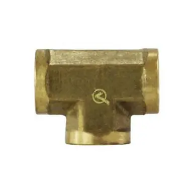 Midland Industries 706201-06 - Pipe Tee, 3/8" FIP x 3/8" FIP x 3/8" FIP, Brass