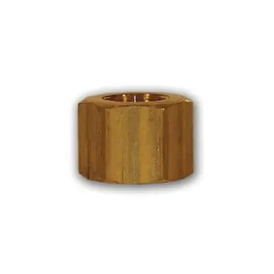 Midland Industries 261X8 - Hex Nut, 1/2" Compression, Brass