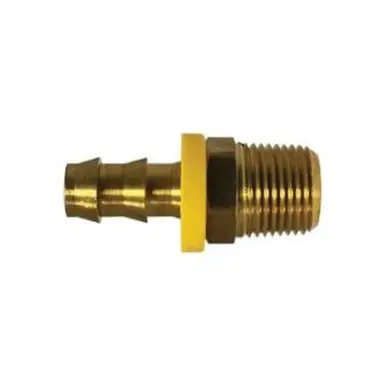 Midland Industries 30204LF - Adapter, 3/8" Push-On Hose Barbed x 3/8" MIP, Brass
