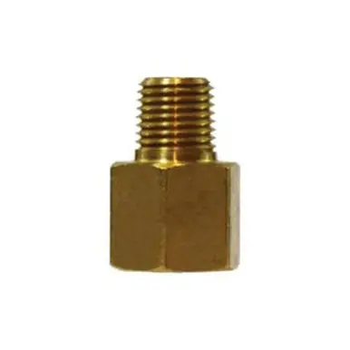 Midland Industries 10438 - Adapter, 3/8" SAE 45° Female Flared x 1/2" MPT, Brass