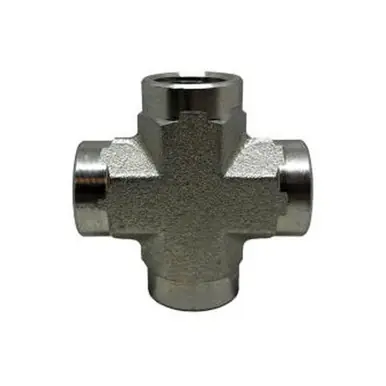 Midland Industries 56528 - Pipe Cross, 1/2" FPT x 1/2" FPT x 1/2" FPT x 1/2" FPT, Steel