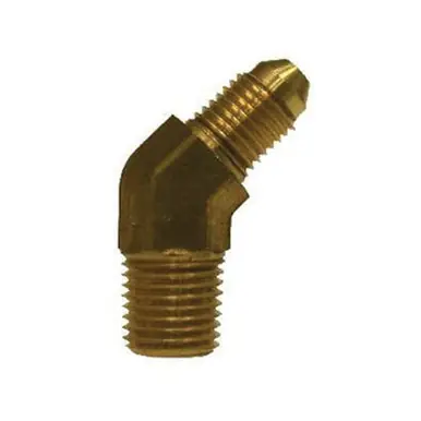 Midland Industries 28724F - 45° Elbow, 7/16" Male 37° JIC x 1/4" MIP, Brass