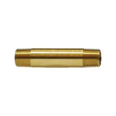 Midland Industries 28143 - Long Nipple, 1/8" NPT(M) x 1/8" NPT(M), 3" Brass