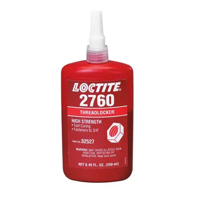 LOCTITE 303442 2760 Threadlockers, Primerless High Strength, 250ml, Red (10pk)