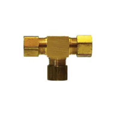 Midland Industries LF264X8 - Tee, 1/2" Compression x 1/2" Compression x 1/2" Compression, Brass