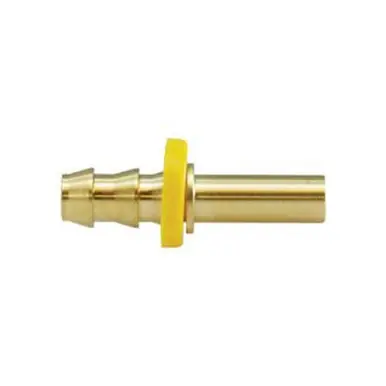 Midland Industries 30297 - Straight Rigid Tube Adapter, 1/2" Push-On Hose Barbed x 1/2" Tube, Brass