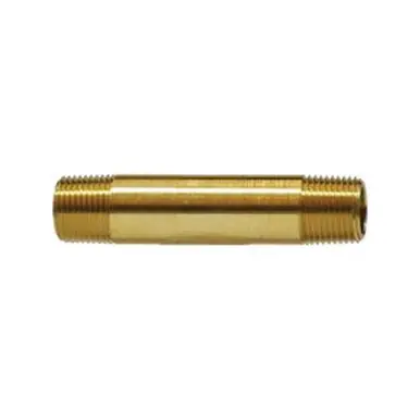 Midland Industries 28149 - Long Nipple, 3/8" NPT(M) x 3/8" NPT(M), 2" Brass
