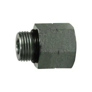 Midland Industries 6410O128 - Reducer/Expander, 1-1/16" Male ORB x 3/4" Female ORB, Steel