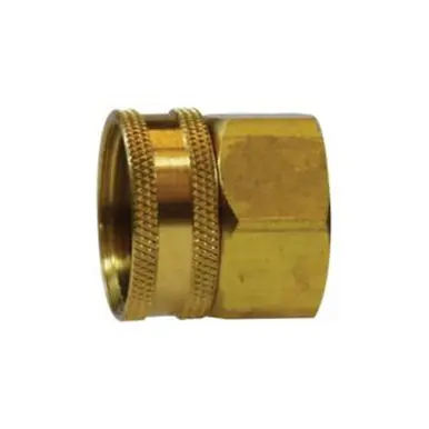 Midland Industries 30001 - Straight Swivel Adapter, 3/4" FGH x 1/2" FIP, Brass