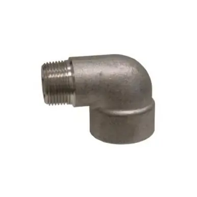 Midland Industries 103165 - 90° Street Elbow, 1" Threaded x 1" Threaded, Stainless Steel, 3000 lb