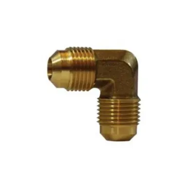 Midland Industries 10407 - 90° Elbow, 5/16" Male Flared x 5/16" Male Flared, Brass