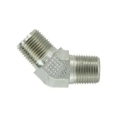 Midland Industries 55018 - 45° Elbow, 1/2" MPT x 1/2" MPT, Steel