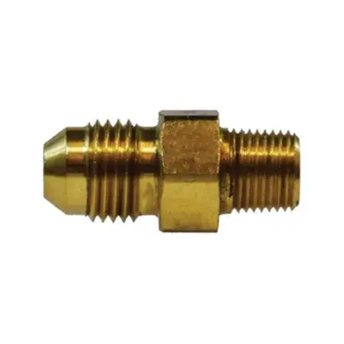 Midland Industries 28748 - Straight Adapter, 3/4" Female 37° JIC Flared x 1/2" NPT(M)F, Brass