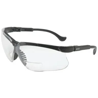 Honeywell S3760 Genesis Readers Eyewear, Clear +1.0 Diopter Polycarb Hard Coat Lenses, Blk Frame