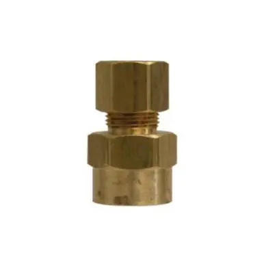 Midland Industries 18158 - Adapter, 1/2" Compression x 3/8" NPT(F)F, Brass