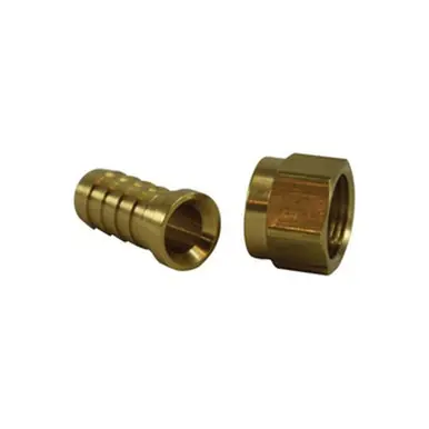 Midland Industries 32394 - Straight Adapter, 5/8" Hose Barbed x 5/8" Female Dual 45/37° Flared