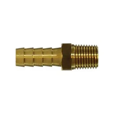 Midland Industries 32957 - Rigid Adapter, 7/16" Hose x 3/8" Male NPTF, Brass