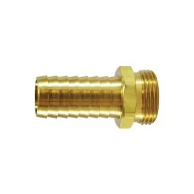 Midland Industries 30570 - Long Shank Hex Adapter, 1/2" Garden Hose Barbed x 1/2" MNPSM, Brass