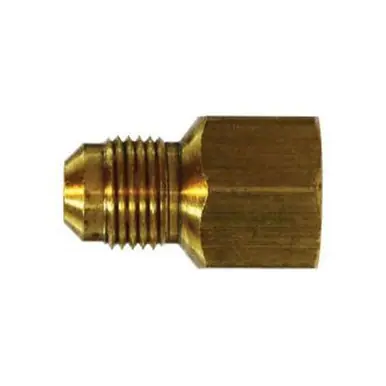 Midland Industries 10235 - Adapter, 3/8" Male Flared x 1/4" NPT(F)F, Brass