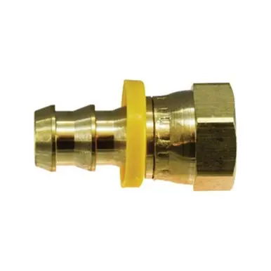 Midland Industries 30428 - Connector, 3/4" Push-On Hose Barbed x 5/8" Female 45° SAE/37° JIC Swivel,