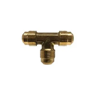 Midland Industries 704044-06 - Union Tee, 3/8" 45° Flared x 3/8" 45° Flared x 3/8" 45° Flared, Brass