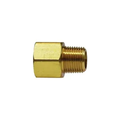 Midland Industries 28197 - Extender Adapter, 1/2" FIP x 1/8" MIP, 1.09", Brass