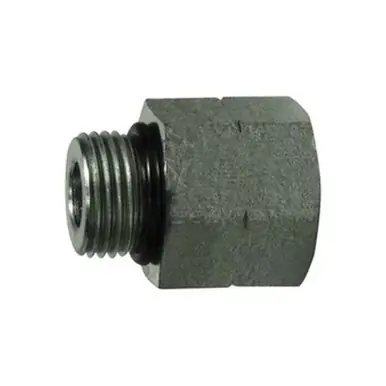 Midland Industries 6410O126 - Reducer/Expander, 1-1/16" Male ORB x 9/16" Female ORB, Steel