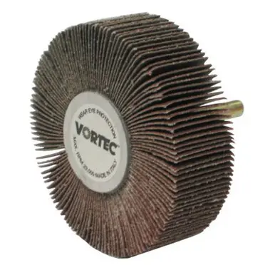 WEILER 30728 VortecPro Mounted Flap Wheels, 3", 120 Grit, 23000RPM (10pk)