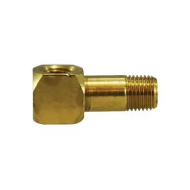 Midland Industries 28333 - 90° Long Street Elbow, 3/8" FIP x 3/8" MIP, Brass