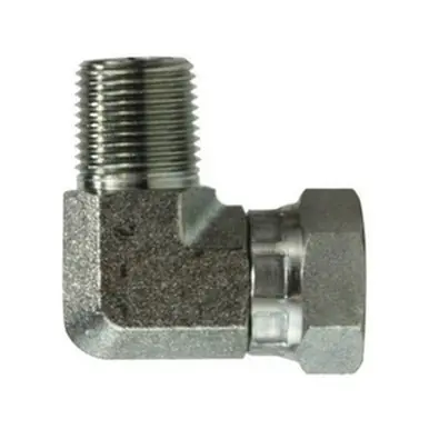 Midland Industries 15012016 - 90° Swivel Adapter Elbow, 1-1/4" Male Pipe x 1" FNPSM, Steel