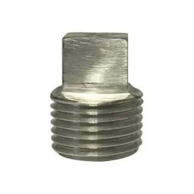 Midland Industries 63671B1 - Barstock Square Head Plug, 1/4", Stainless Steel, 1000/3000 lb