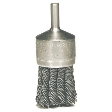 WEILER 10028P Knot Wire End Brushes Steel 22000RPM 1 1/8" Dia 7/8" x .02 Trim (5pk)