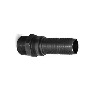 Midland Industries GJM-050CR-SP - Crimplok High Pressure Stem, 1/2" MIP x 1/2" Barb, Carbon Steel,