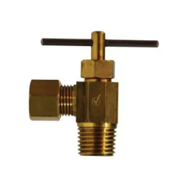 Midland Industries 709103-0604 - Needle Valve, 3/8 x 1/4" Nominal, Compression x MIP, Brass Body