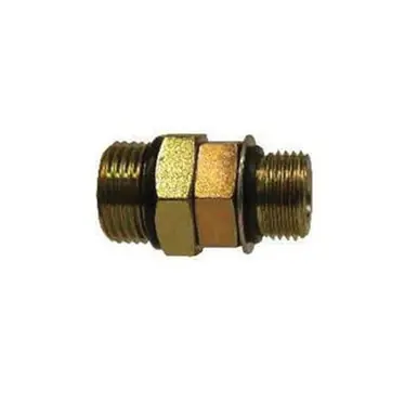 Midland Industries 6403AO24 - Adjustable Hex Nipple, 1-7/8" Male ORB x 1-7/8" Male ORB, Steel