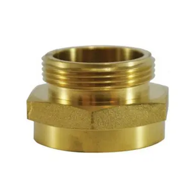 Midland Industries 444023 - Hex Adapter, 1-1/2" NPT(F) x 1-1/2" MNPSH, Brass