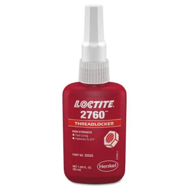 LOCTITE 303440 2760 Threadlockers, Primerless High Strength, 50ml, Red