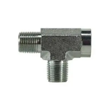 Midland Industries 560312 - Pipe Run Tee, 3/4" MPT x 3/4" FPT x 3/4" MPT, Steel