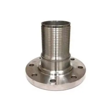 Midland Industries CNFL-600CR-SS316 - Crimplok Combination Nipple, 6" Flanged x 6" Hose Barbed,